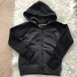 NWT Joe’s Jeans Kids Black and Gray Hoodie Jacket